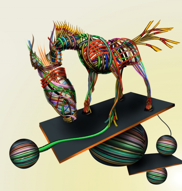 Creation of line horse: Step 5